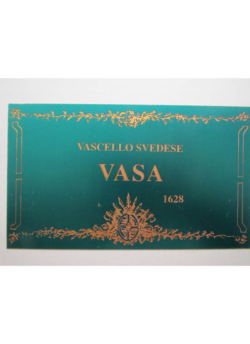 Targhetta ottone Vasa 65x115