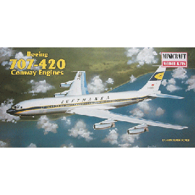 Aereo passeggeri 1/144 Boeing B.707-420  Conway engines " Minicraft "