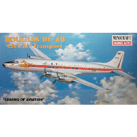 Aereo passeggeri 1/144 Douglas DC 6B " Minicraft "