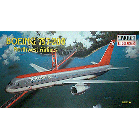 Aereo passeggeri 1/144 B 757 Northwest airlines " Minicraft "