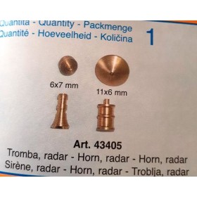 Tromba  radar (Vespucci art. 741) - Quantità 1