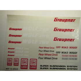 Decal Graupner Wolf 2wd