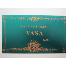 Targhetta ottone Vasa 65x115