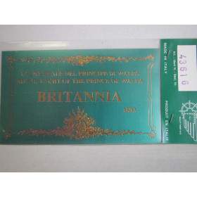 Targhetta ottone Britannia 65x115