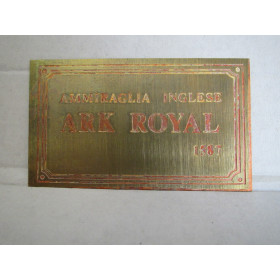 Targhetta ottone  Ark Royal 40x70