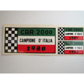 Decal Campione d'Italia Car 2000 - 1980